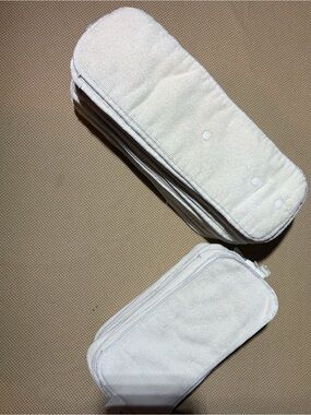 BumGenius White Cloth Diaper Inserts - 56 total